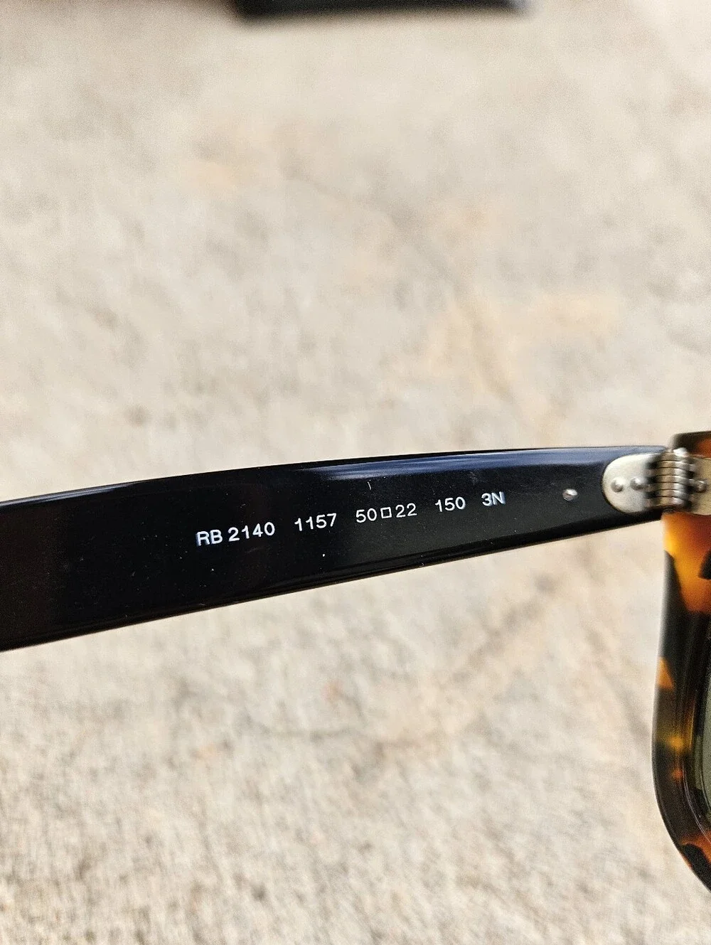 Ray-Ban Wayfarer Tortoiseshell Sunglasses with Black Lenses